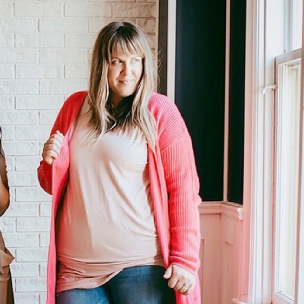 Sweet Jolie pink maxi cardigan
